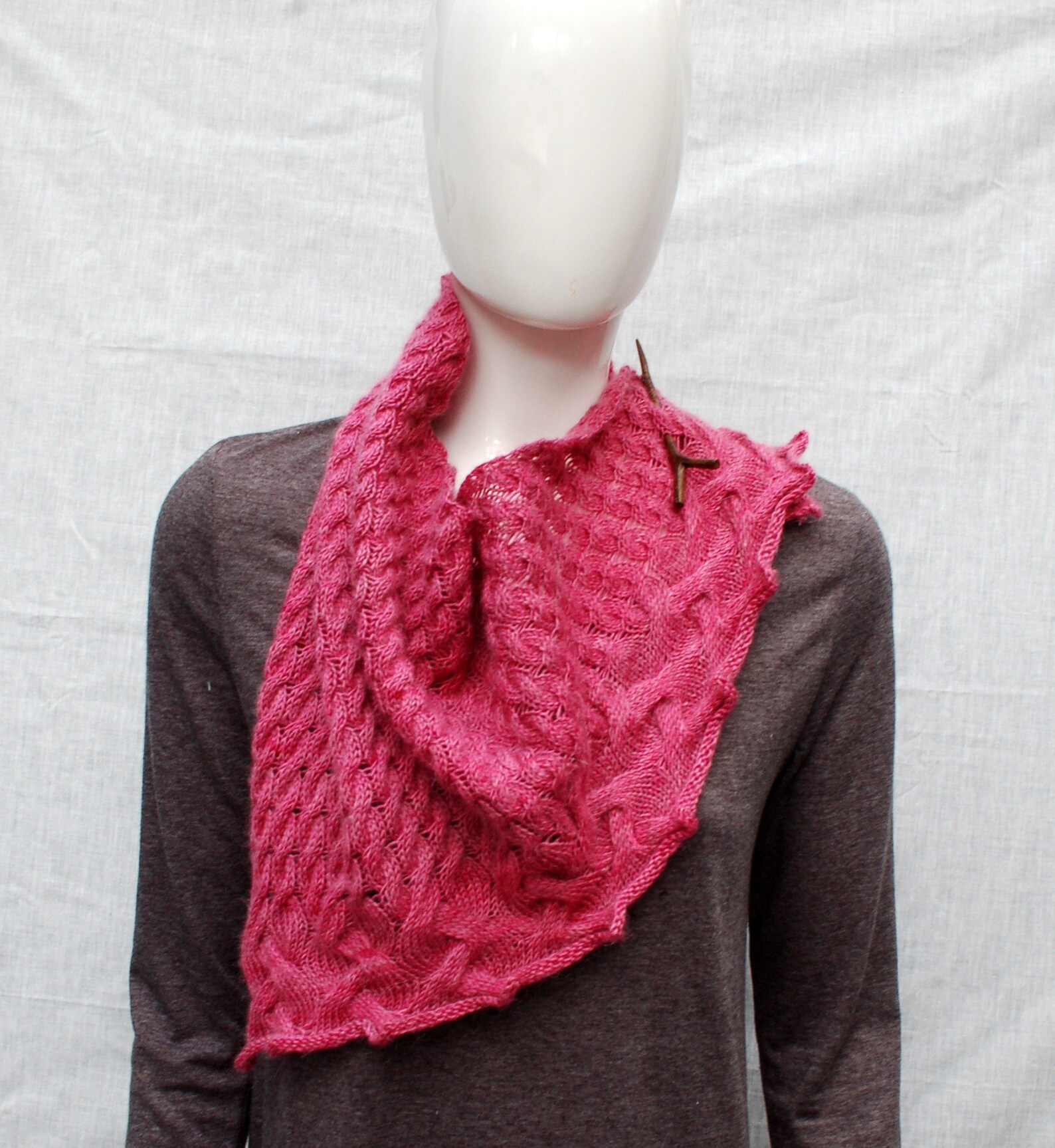 Cable Shawl Knitting Pattern Knit Shawl Cable Knitting Etsy