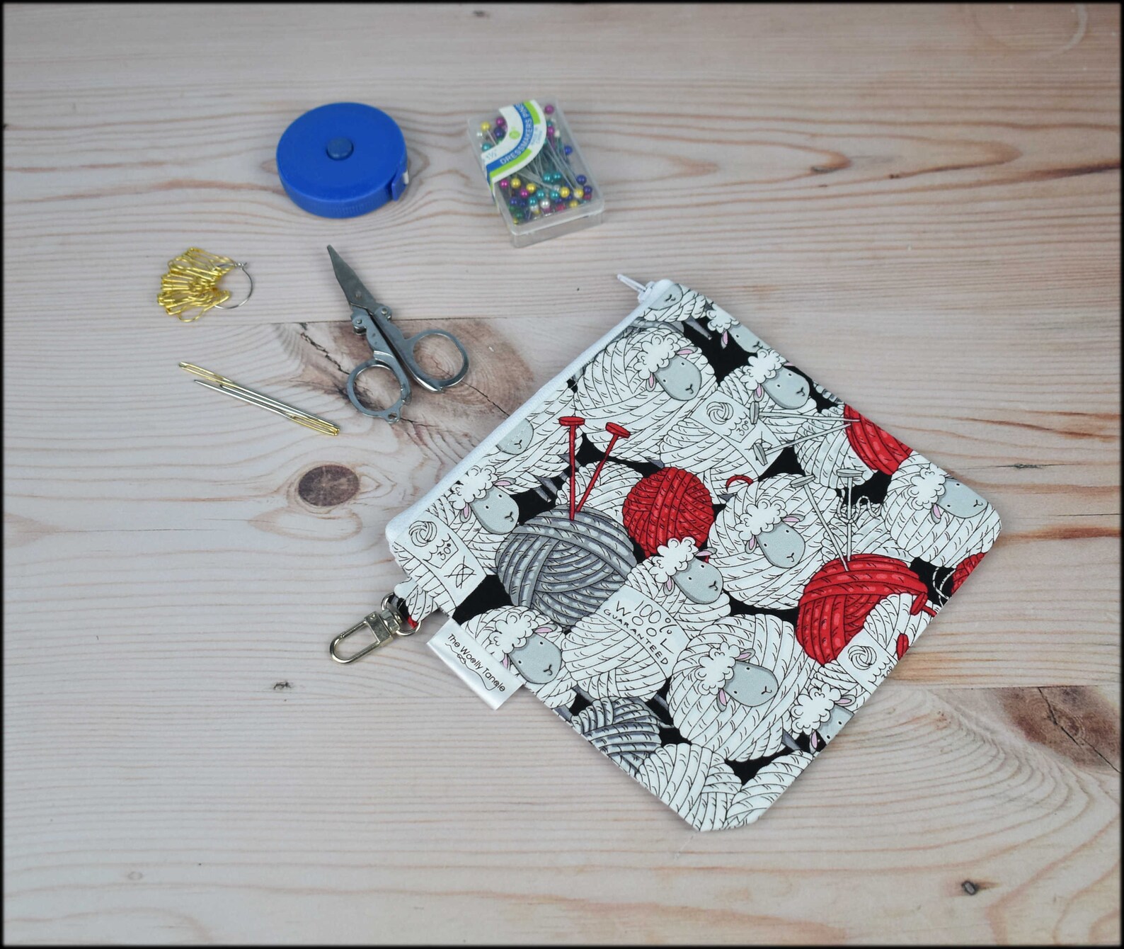 Knitting notions pouch knitting accessories notions bag Etsy