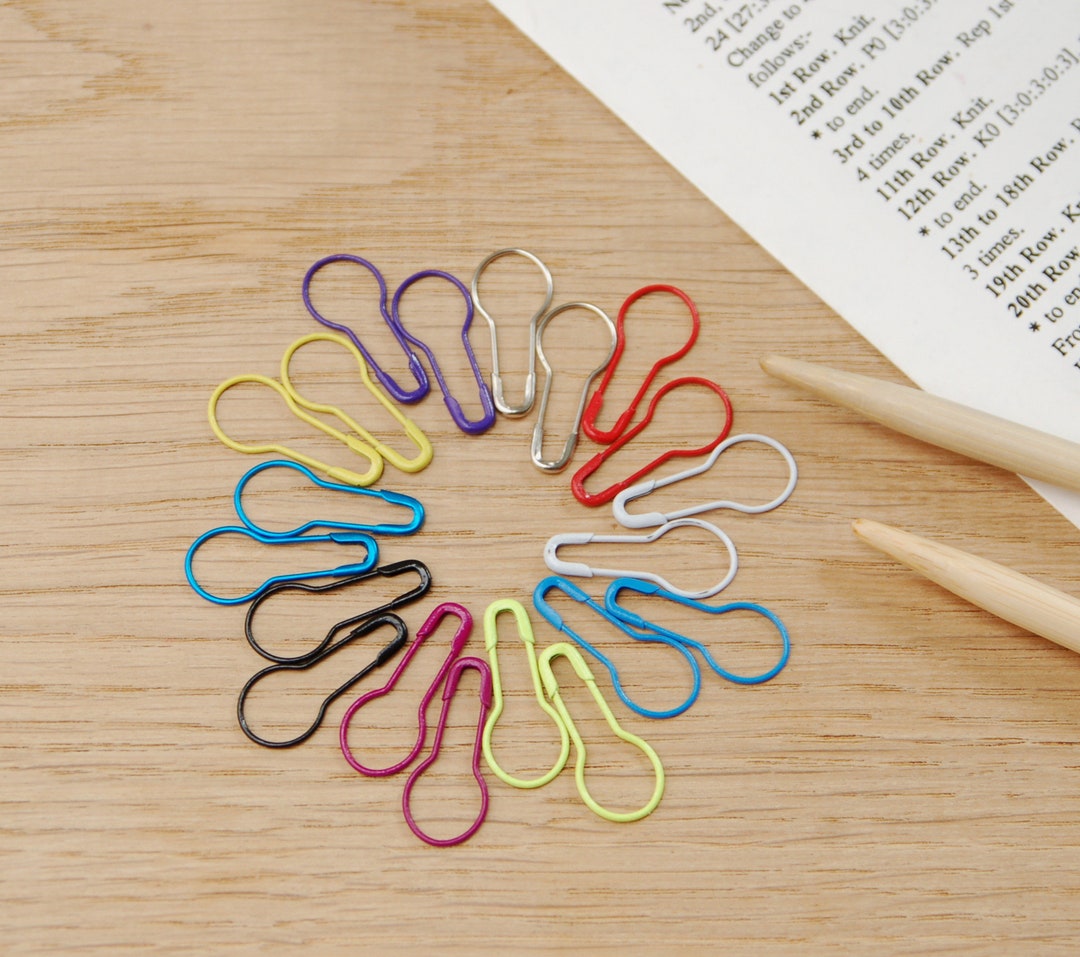 20 Stitch Markers for Crochet Safety Pin Stitch Markers Etsy