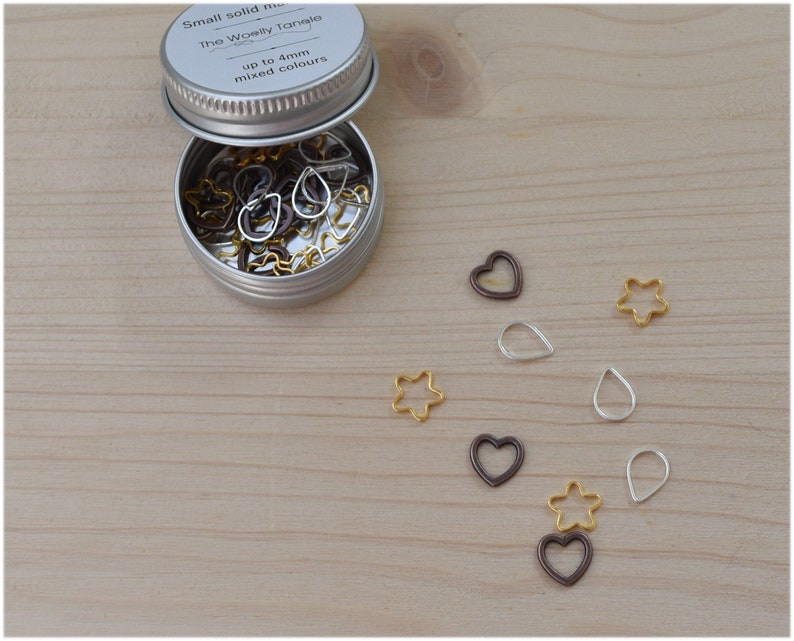 45 Small Stitch Markers Stitch Marker Tin Knitting Tin Etsy UK