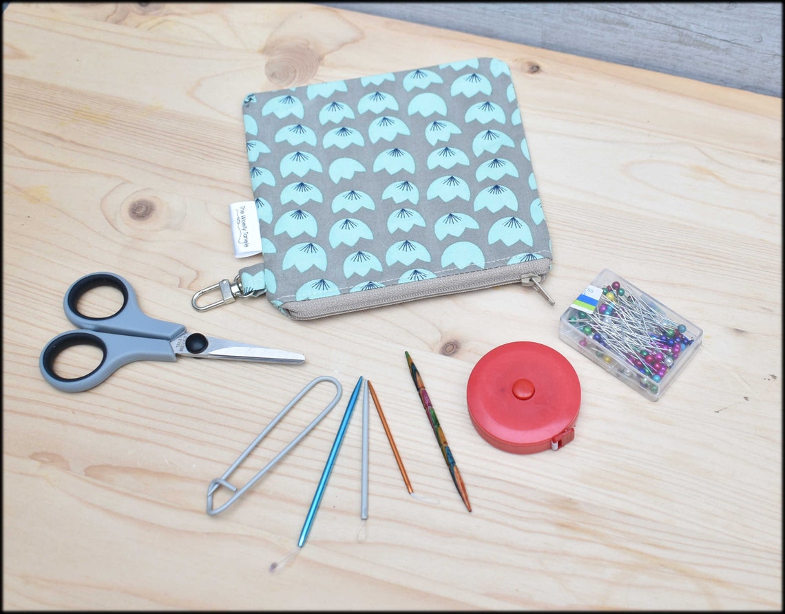 Knitting Notions Pouch Knitting Accessories Notions Bag Etsy