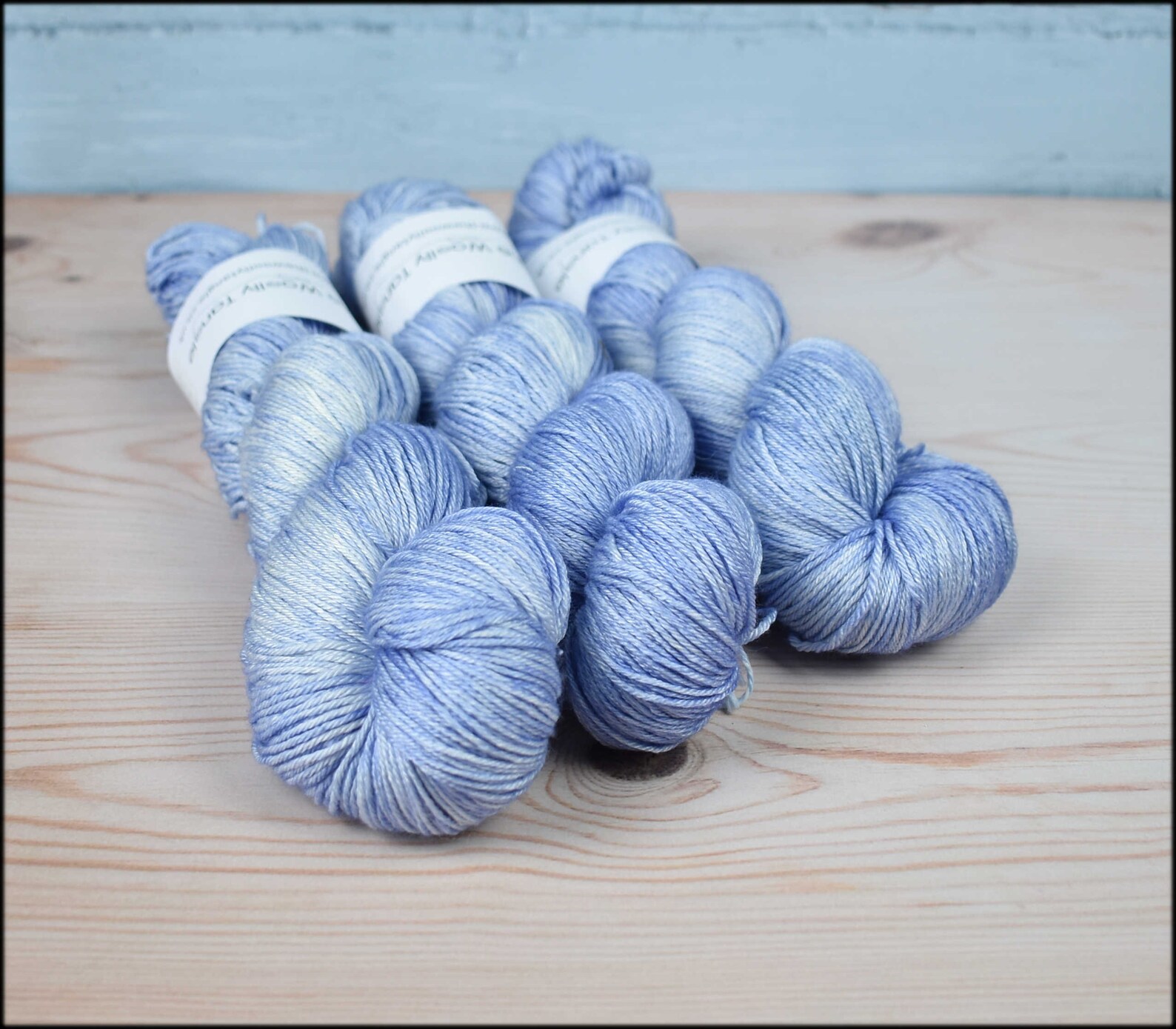 Hand dyed merino silk yarn blue 4 ply hand dyed yarn merino Etsy