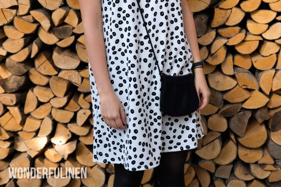 Black Mini Purse For Women, Small Crossbody Bag, Eco Friendly Small Shoulder Bag