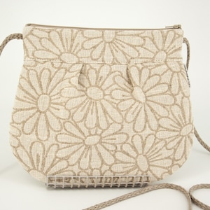 Linen Crossbody Purse, Shoulder Bag For Women, Summer Linen Bag