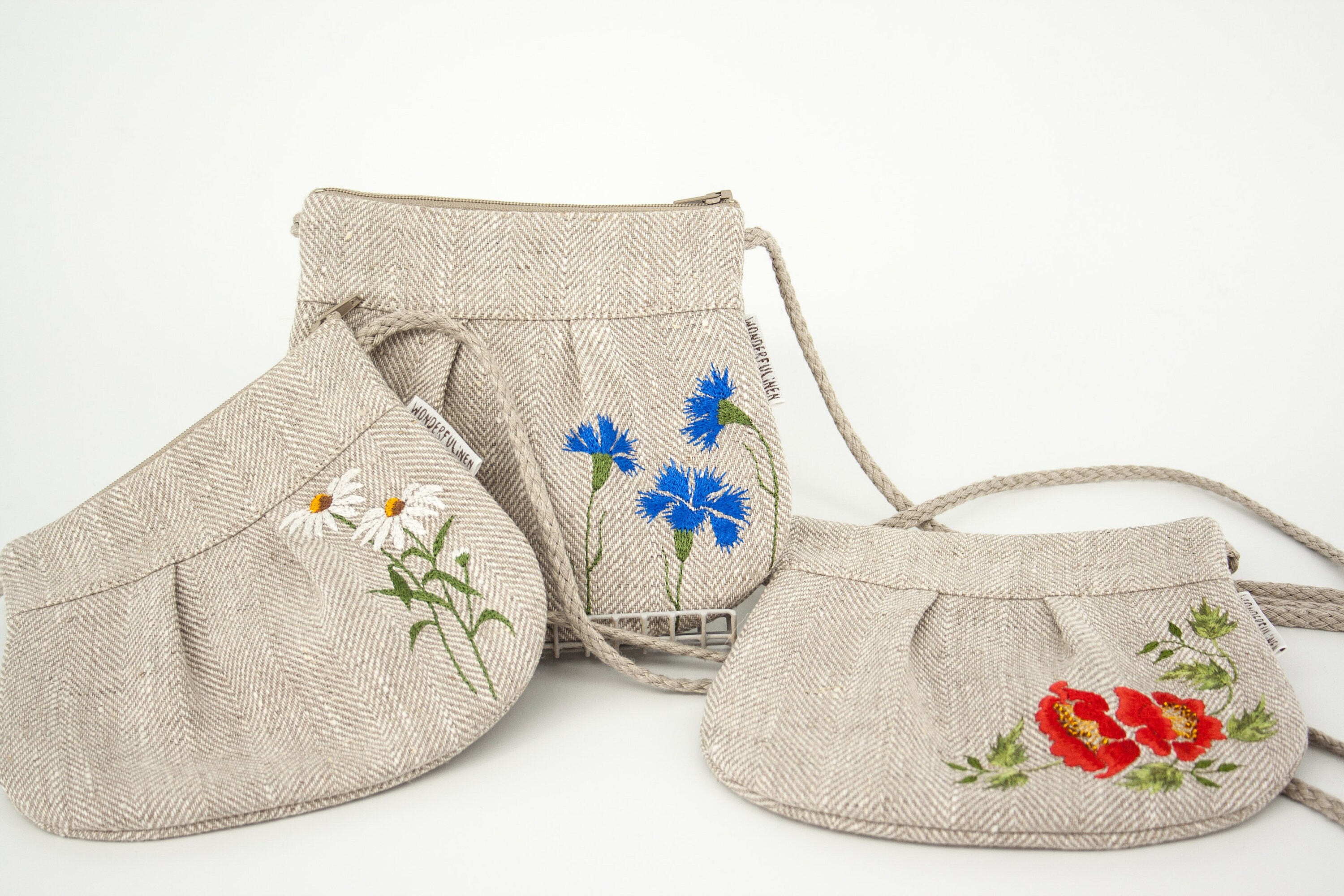 Linen Purse Natural Linen Crossbody Purse Embroidered Mini Purse Small - Etsy