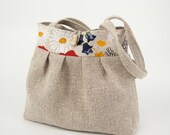 Thick Linen Summer Bag, Linen Handbag For Women