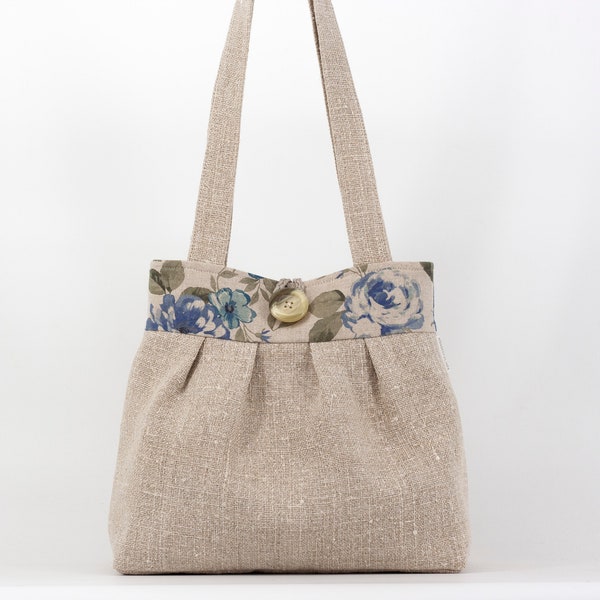 Thick Linen Bag, Linen Bag For Woman, Handbag, Shoulder Bag