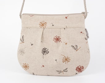 Sac à bandoulière d'été pour femme, sac à bandoulière en lin