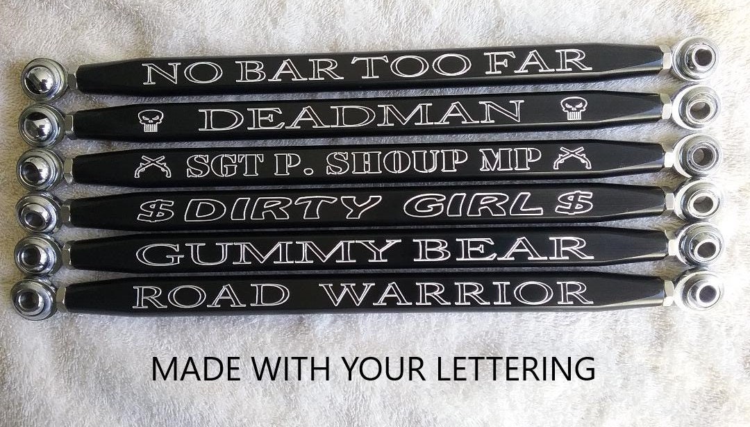 Harley Custom Engraved Shift Linkage Gloss Black, FLH, CNC Cut, Billet ...