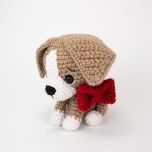 PATTERN: Biscuit the Beagle - Crochet beagle pattern - amigurumi beagle pattern - crocheted beagle puppy pattern - PDF crochet pattern