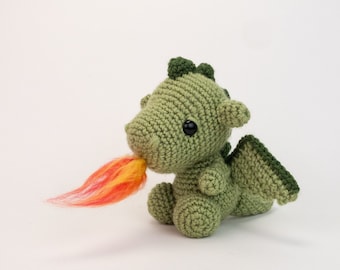 PATTERN: Desmond the Dragon - Crochet dragon pattern - amigurumi dragon pattern - dragon amigurumi - PDF crochet pattern