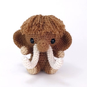 PATTERN: Wallace the Woolly Mammoth - Crochet woolly mammoth pattern - amigurumi woolly mammoth - PDF crochet pattern
