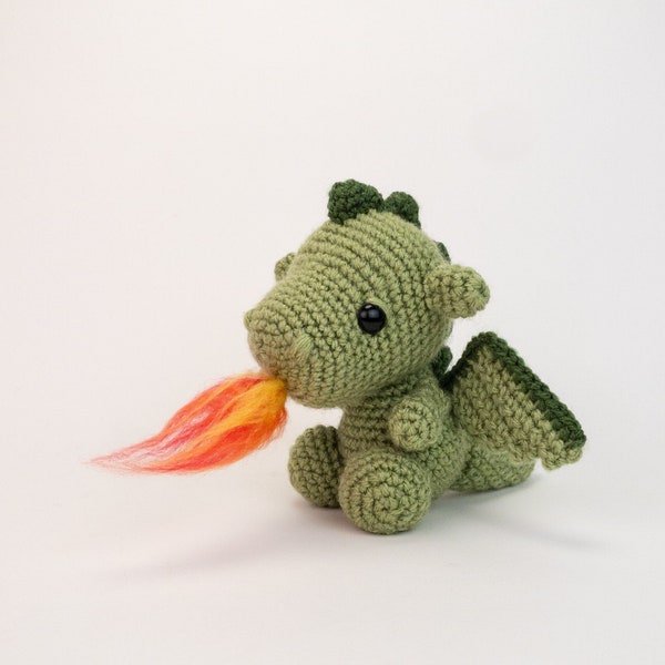PATTERN: Desmond the Dragon - Crochet dragon pattern - amigurumi dragon pattern - dragon amigurumi - PDF crochet pattern