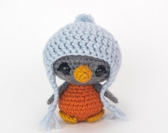 PATRÓN: Pájaro Azul - Patrón de pájaro a crochet - pájaro amigurumi - patrón de pájaro a crochet - patrón de petirrojo a crochet - Patrón de crochet en PDF