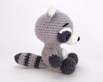 WZÓR: Rex the Raccoon - Wzór na szydełkowanego szopa - wzór na szopa - szydełkowany szop - Wzór na szydełkowanie w formacie PDF - Tylko po angielsku