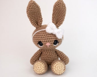 PATTERN: Bryce the Bunny - Crochet bunny pattern - amigurumi rabbit - crocheted bunny pattern - woodland animal - PDF crochet pattern