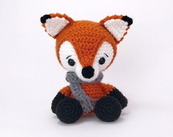 PATTERN: Frankie the Fox - Crochet fox pattern - amigurumi fox - crocheted fox pattern - PDF crochet pattern