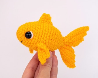 PATTERN: Gilly the Goldfish pattern - amigurumi goldfish pattern - crochet goldfish pattern - PDF crochet pattern