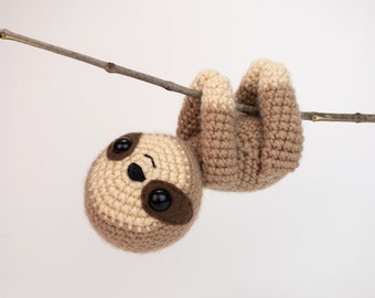 PATTERN: Sammy the Sloth - Crochet sloth pattern - amigurumi sloth - crocheted sloths pattern - PDF crochet pattern - English only