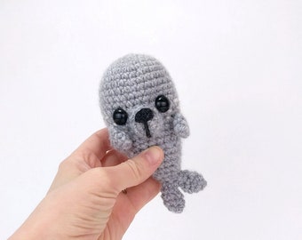 PATTERN: Sydney the Seal pattern - amigurumi seal pattern - crocheted seal pattern - easy crochet seal pattern - PDF crochet pattern