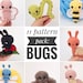 PATTERN PACK - 11 Bug Patterns - Includes Ant, Bee, Butterfly ...