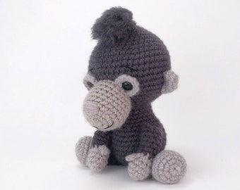 PATTERN: Gus the Gorilla pattern - amigurumi gorilla pattern - crocheted gorilla pattern - crochet gorilla - PDF crochet pattern