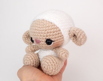 PATTERN: Lily the Lamb - Crochet lamb pattern - amigurumi sheep pattern - lamb pattern - crochet sheep pattern - PDF crochet pattern