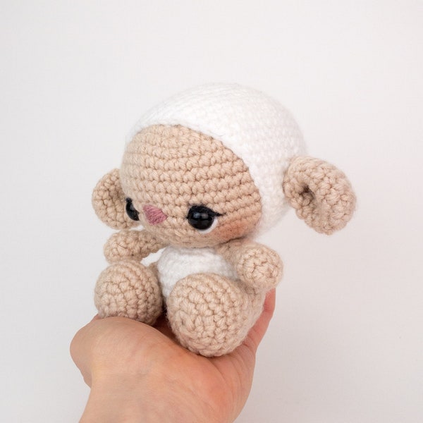 PATTERN: Lily the Lamb - Crochet lamb pattern - amigurumi sheep pattern - lamb pattern - crochet sheep pattern - PDF crochet pattern