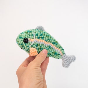 PATTERN: Ripple the Rainbow Trout pattern - amigurumi rainbow trout pattern - crochet trout pattern - PDF crochet pattern