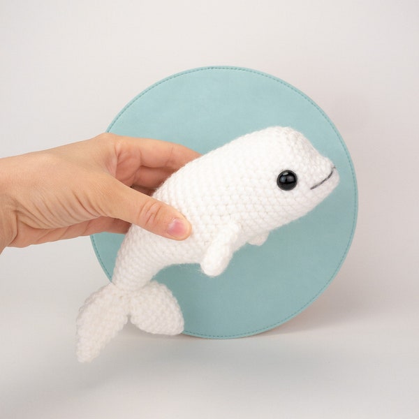 PATTERN: Bianca the Beluga Whale pattern - amigurumi beluga pattern - crocheted beluga whale pattern - PDF crochet pattern - English only