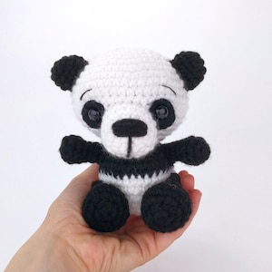 PATTERN: Po-Fu the Panda Crochet Panda Bear Pattern amigurumi panda crochet amigurumi pattern for panda PDF crochet pattern image 1