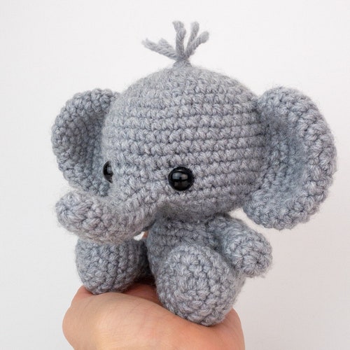 Pattern Ellis The Elephant Crochet Elephant Amigurumi Etsy