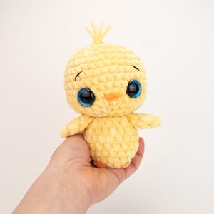 PATTERN: Plush Chirp the Chick Pattern - amigurumi chunky chick pattern - crocheted jumbo chick pattern - PDF crochet pattern
