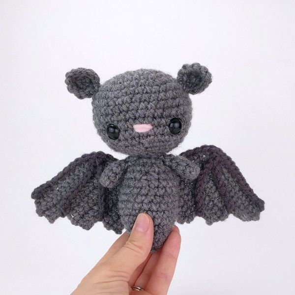 PATRÓN: Bo the Bat - Patrón de murciélago de ganchillo - murciélago amigurumi - patrón de murciélago amigurumi - murciélago de ganchillo - Patrón de crochet PDF - Solo en inglés