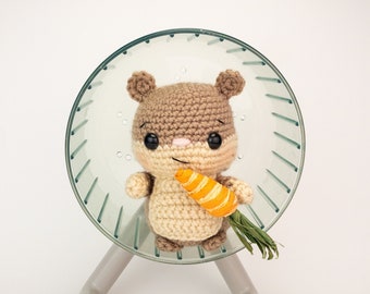 PATTERN: Humphrey the Hamster pattern - amigurumi hamster pattern - crocheted hamster pattern - PDF crochet pattern - English only