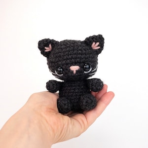 PATTERN: Cinder the Tiny Cat - Crochet cat pattern - amigurumi kitty pattern - kitten pattern - crochet cat pattern - PDF crochet pattern