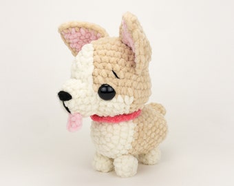 PATTERN: Plush Coco the Corgi - crochet easy corgi plushie - amigurumi plush dog pattern - PDF crochet pattern - English Only