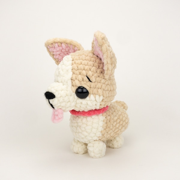 PATTERN: Plush Coco the Corgi - crochet easy corgi plushie - amigurumi plush dog pattern - PDF crochet pattern - English Only