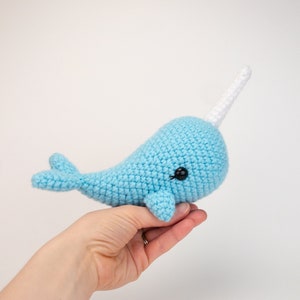 PATTERN: Nola the Narhwal pattern - amigurumi narwhal pattern - crocheted narwhal pattern - PDF crochet pattern - English only