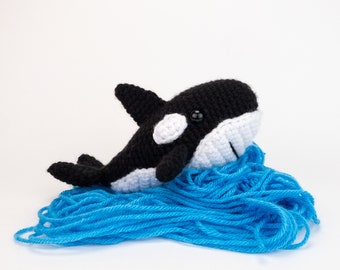 PATTERN: Oreo the Orca pattern - amigurumi orca pattern - crochet killer whale pattern - crochet orca pattern - PDF crochet pattern