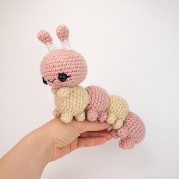 PATTERN: Caity the Caterpillar - Crochet caterpillar pattern - amigurumi caterpillar pattern - PDF crochet pattern