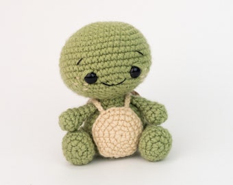 PATTERN: Tommy the Turtle - Crochet turtle pattern - amigurumi turtle - crocheted turtle pattern - PDF crochet pattern