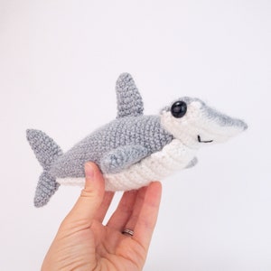 PATTERN: Hugo the Hammerhead Shark pattern - amigurumi hammerhead shark pattern - crocheted hammerhead pattern - PDF crochet pattern