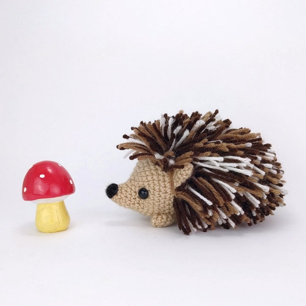 PATTERN: Heath the Hedgehog - Crochet hedgehog pattern - amigurumi hedgehog pattern - crocheted hedgehog pattern - PDF crochet pattern