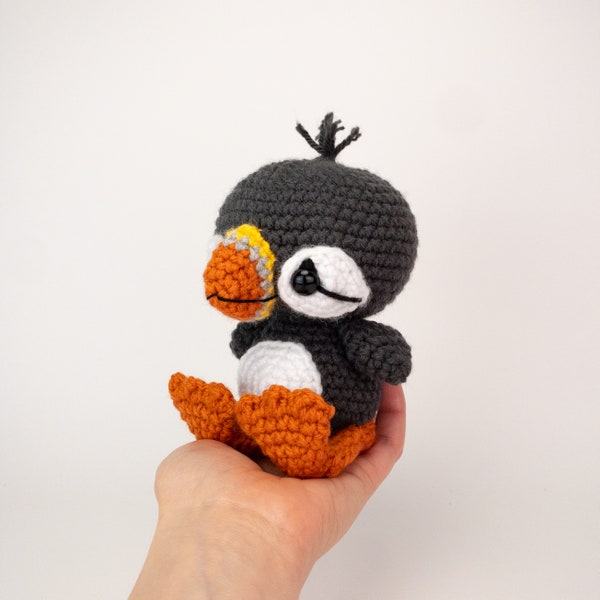 PATTERN: Paavo the Puffin - Crochet puffin pattern - amigurumi puffin - crocheted puffin bird - PDF crochet pattern