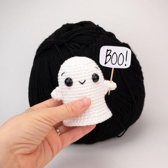 PATTERN: Glowbert the Ghost - crochet ghost pattern - amigurumi ghost pattern - crocheted ghost pattern - PDF crochet pattern