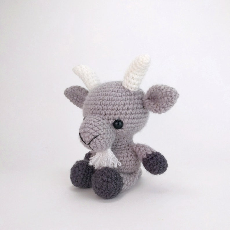 PATTERN: Gordon the Goat Crochet goat pattern amigurumi billy goat pattern crocheted goat pattern PDF crochet pattern image 3