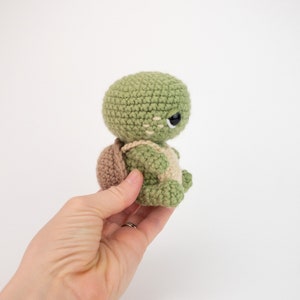 PATTERN: Timmy the Tiny Turtle Crochet turtle pattern amigurumi baby turtle crocheted turtle pattern PDF crochet pattern image 6