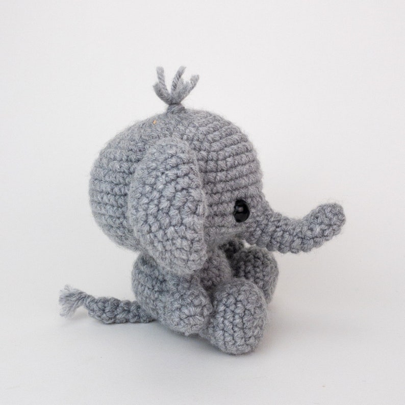 PATTERN: Ellis the Elephant crochet elephant amigurumi elephant pattern English, German, Portuguese PDF crochet pattern image 4