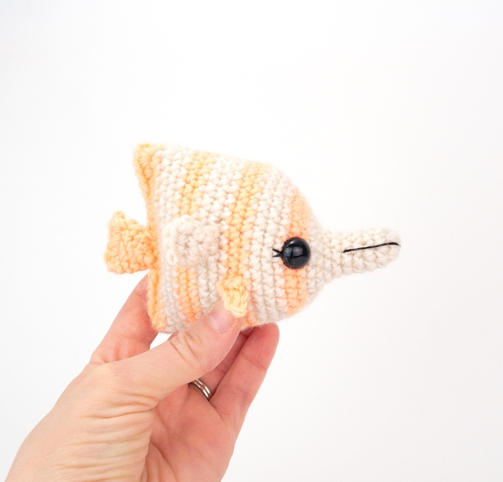 PATTERN: Bubbles the Butterfly Fish Pattern - Amigurumi Fish Pattern ...
